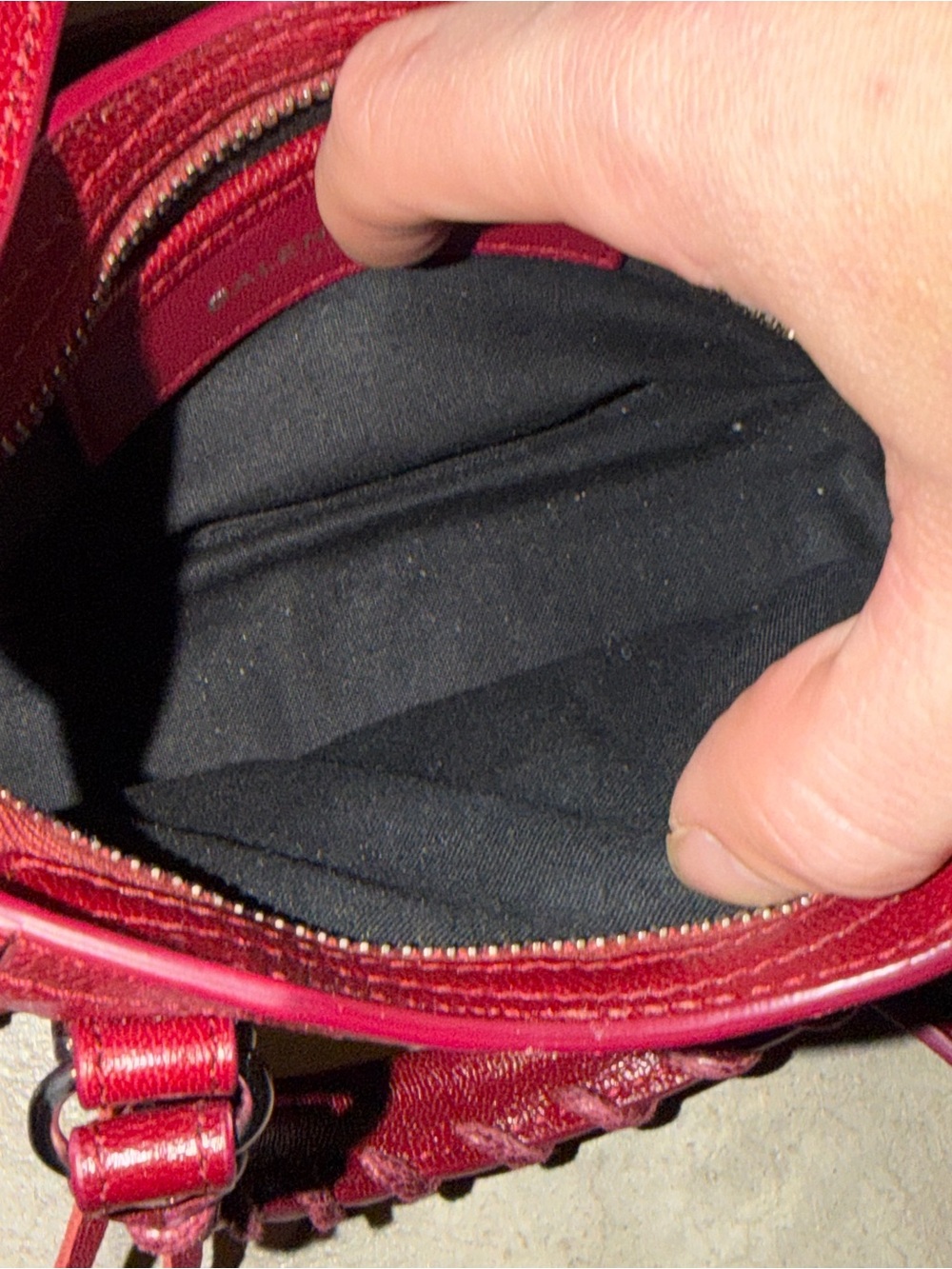 Balenciaga Le City Bag Nano in Deep Burgundy - Picture 10 of 11
